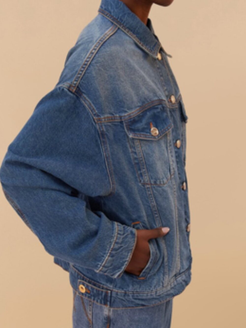 NWT Farm Rio Denim Buttoned Jacket